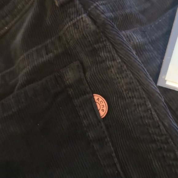 Corduroy mid rise straight pants - Picture 6 of 7